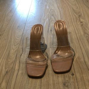 Zara clear heels